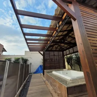Toldo de Policarbonato Compacto em Jardim Belvedere, Araras - SP
